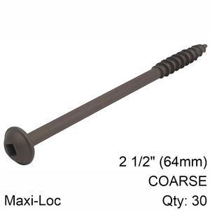 KREG Hd Protec Kote Pocket Hole Screws 64mm 2.50' #14 Coarse Thread Mx